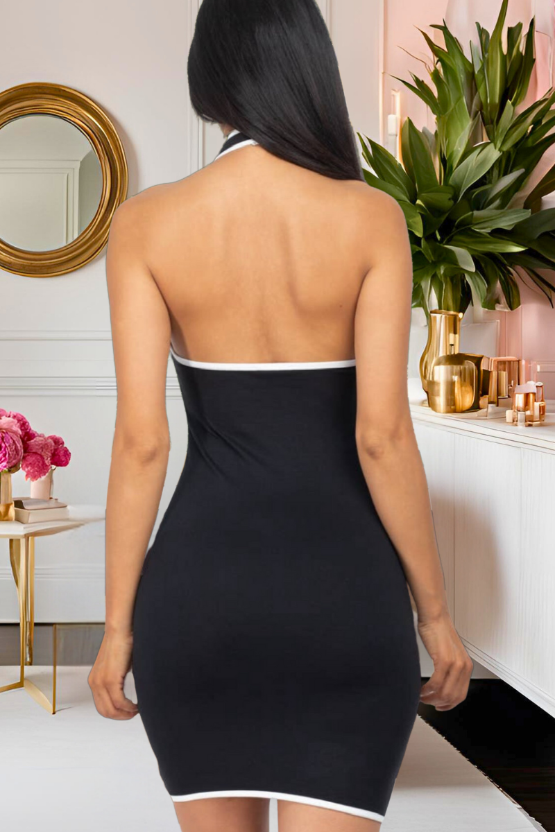 Track Star Mini Dress (Black)