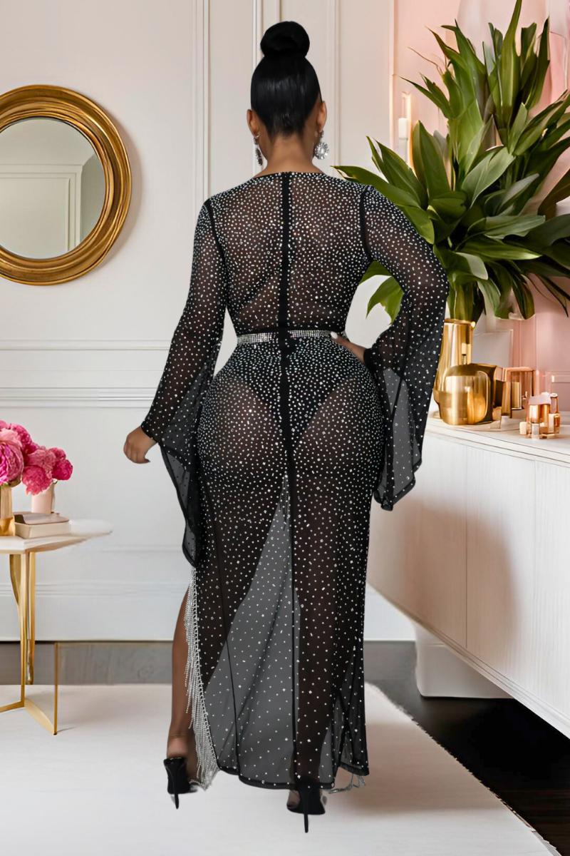Diamond Drape Gown