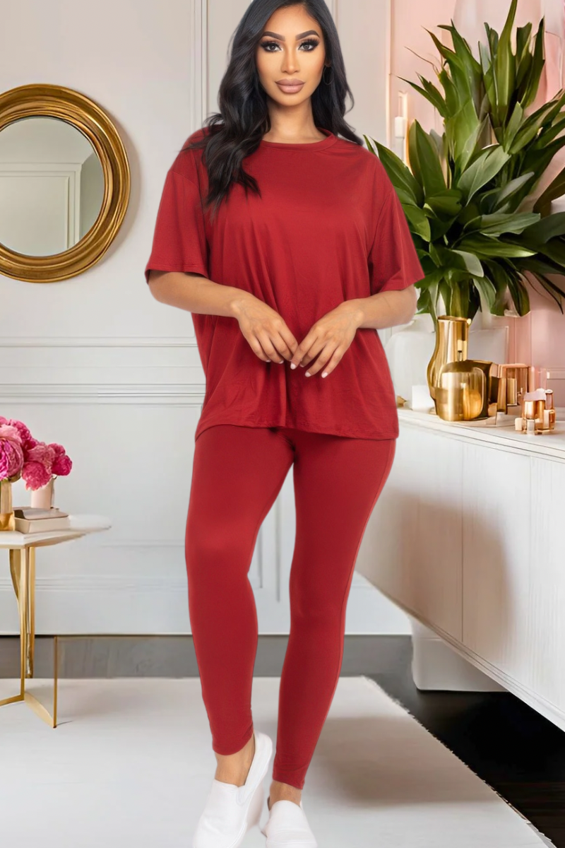 Pretty Laid Back Legging Set (Multiple Colors)