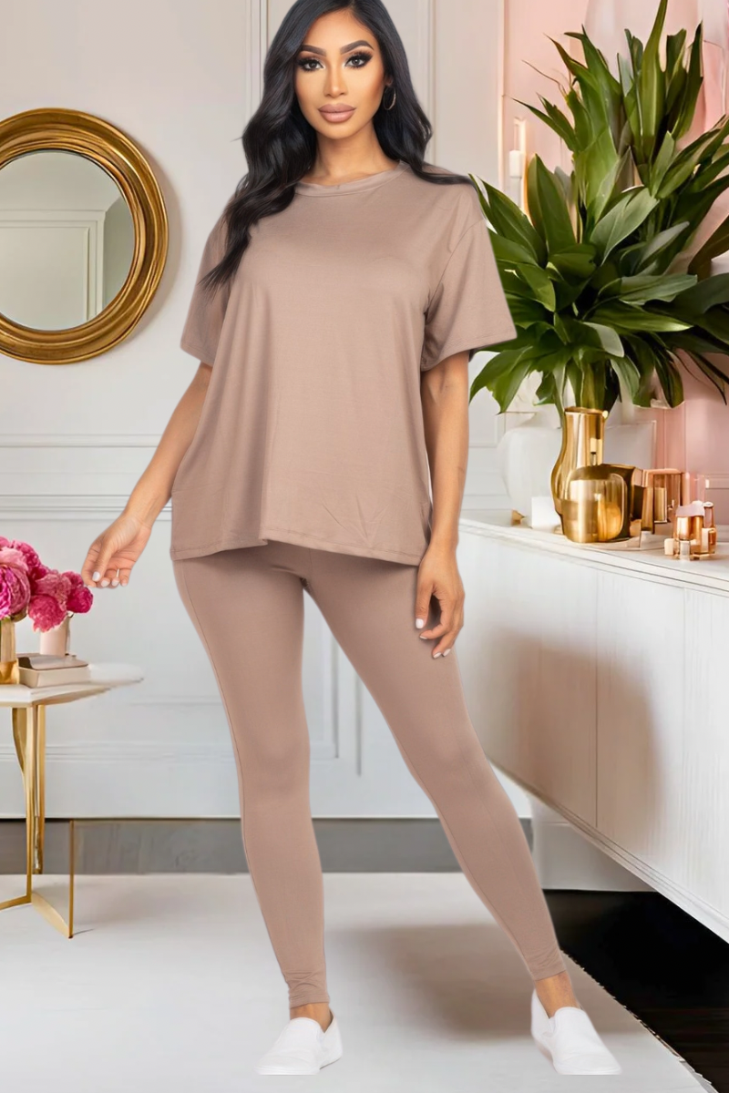 Pretty Laid Back Legging Set (Multiple Colors)