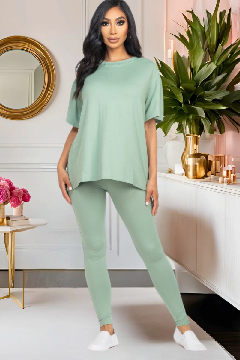 Pretty Laid Back Legging Set (Multiple Colors)