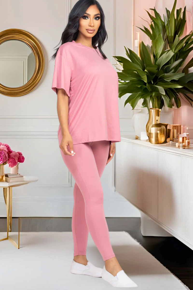 Pretty Laid Back Legging Set (Multiple Colors)