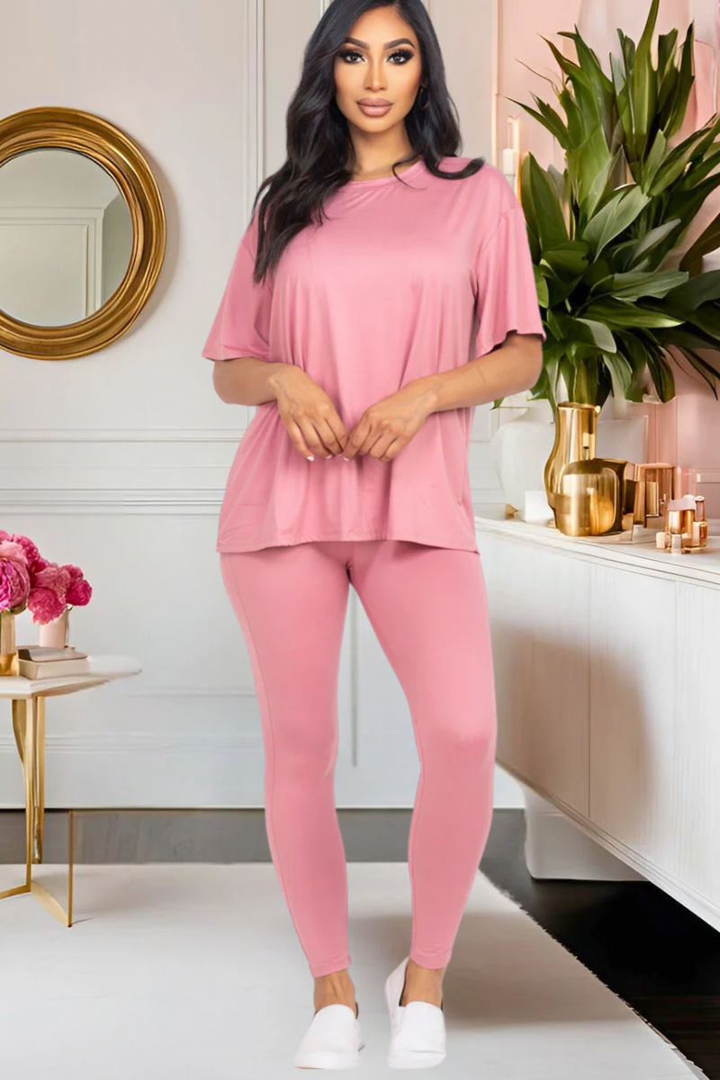 Pretty Laid Back Legging Set (Multiple Colors)