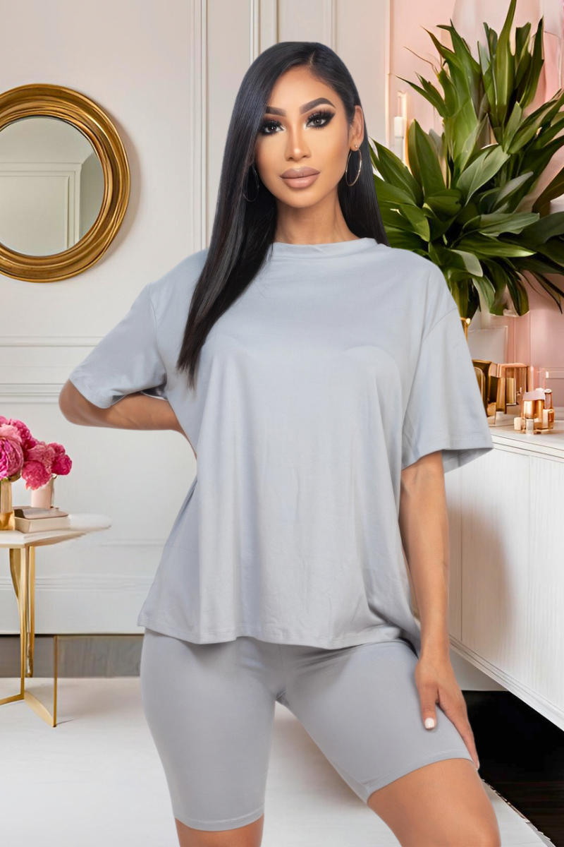 “Everyday Luxe” Biker Short Set (Multiple Colors)