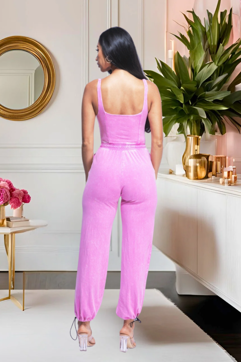 Pretty Priority Washed Jumpsuit
