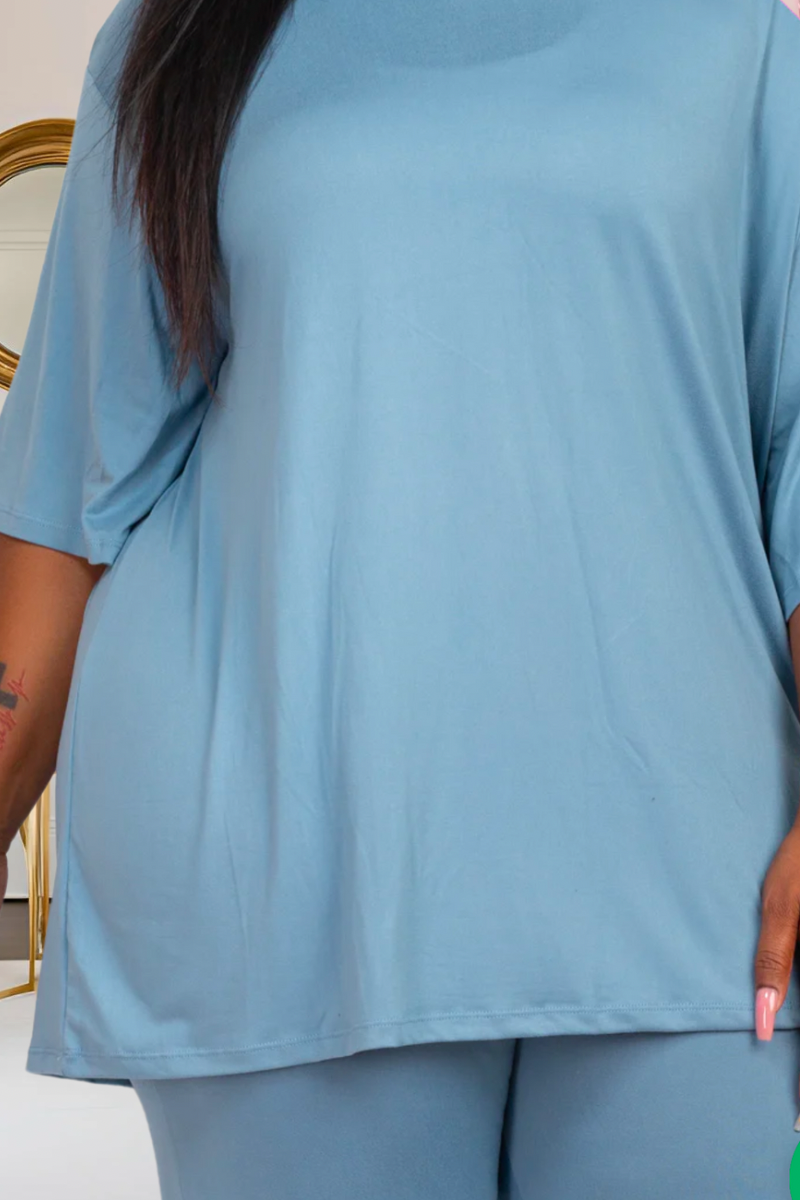 Plus Pretty Laid Back Leggings Set—(Multiple Colors)