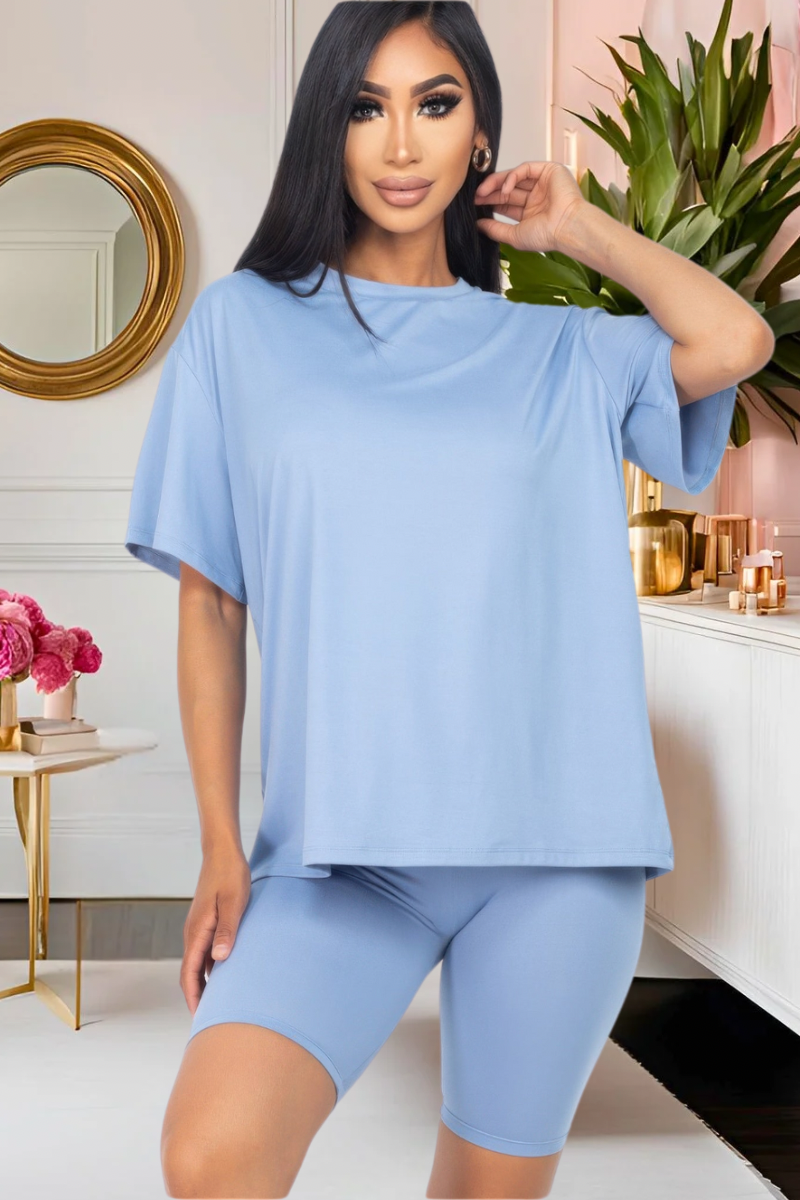 “Everyday Luxe” Biker Short Set (Multiple Colors)