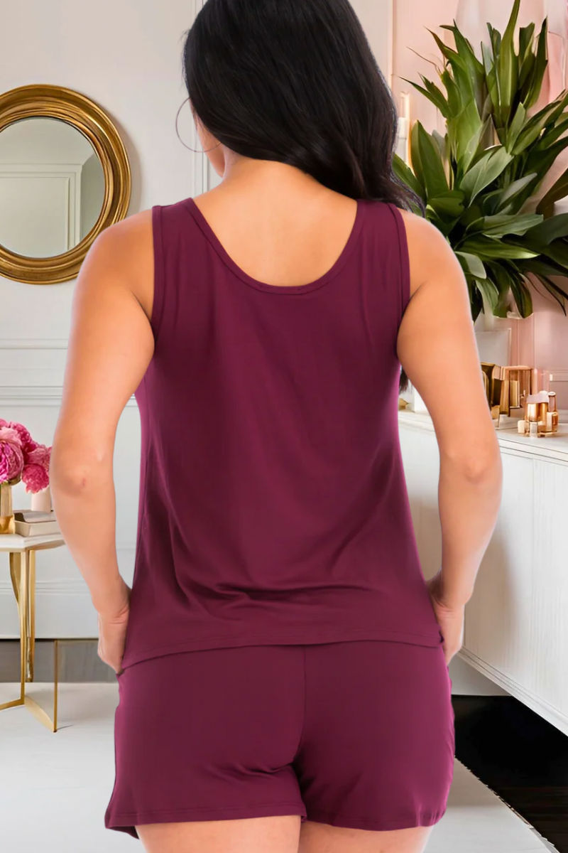 Comfy Tank Top & Shorts Set (Multiple Colors)
