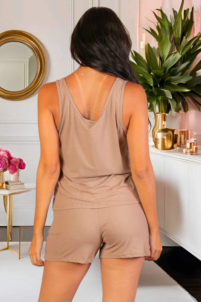 Comfy Tank Top & Shorts Set (Multiple Colors)