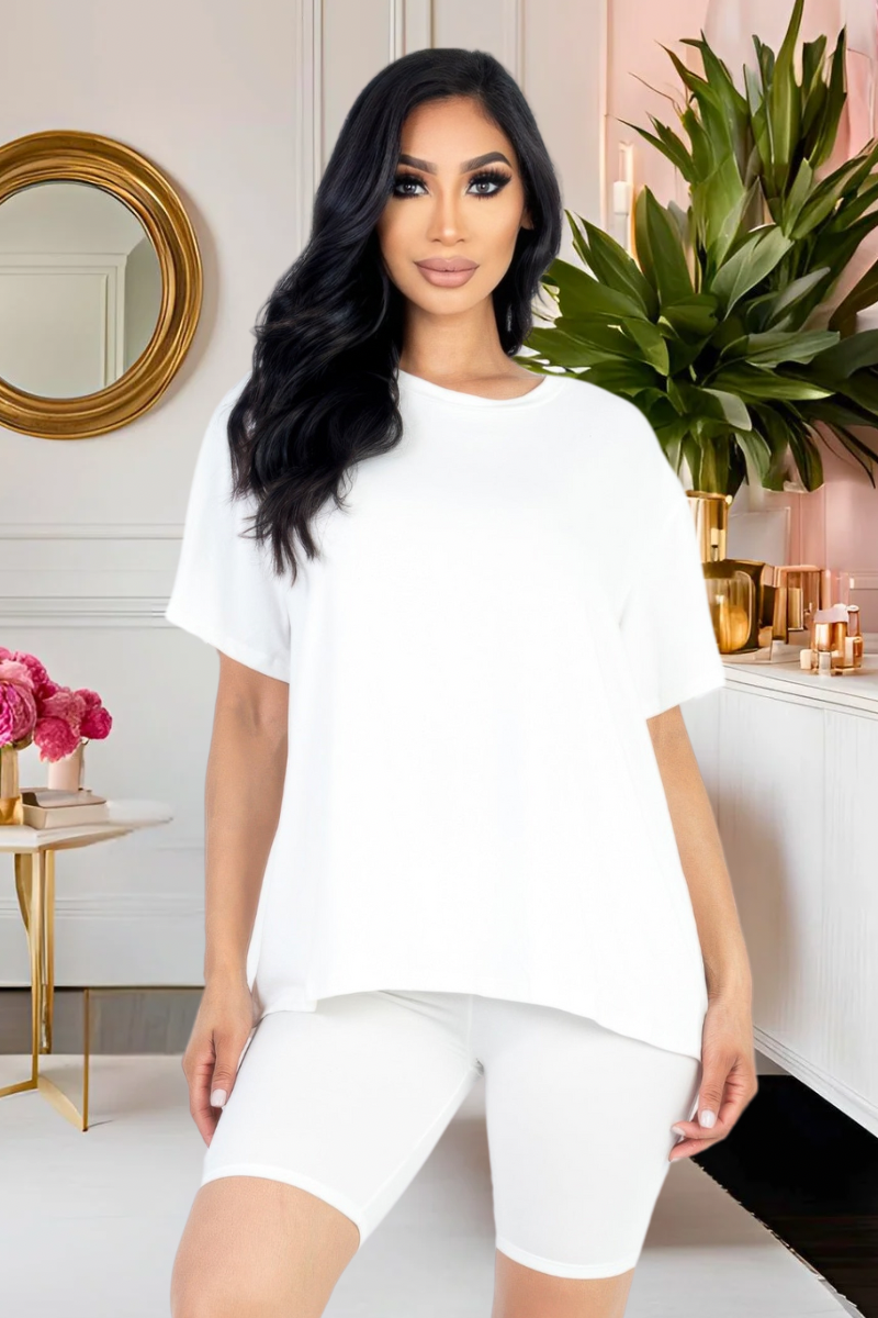 “Everyday Luxe” Biker Short Set (Multiple Colors)