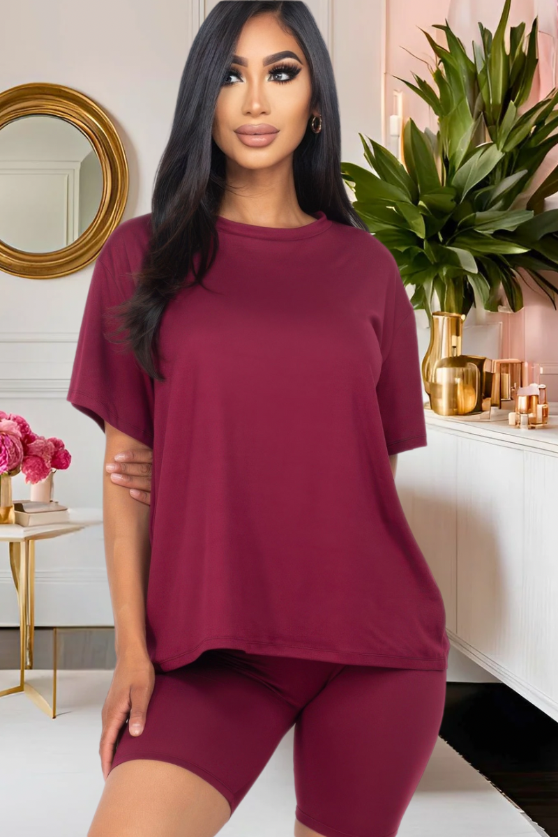 “Everyday Luxe” Biker Short Set (Multiple Colors)