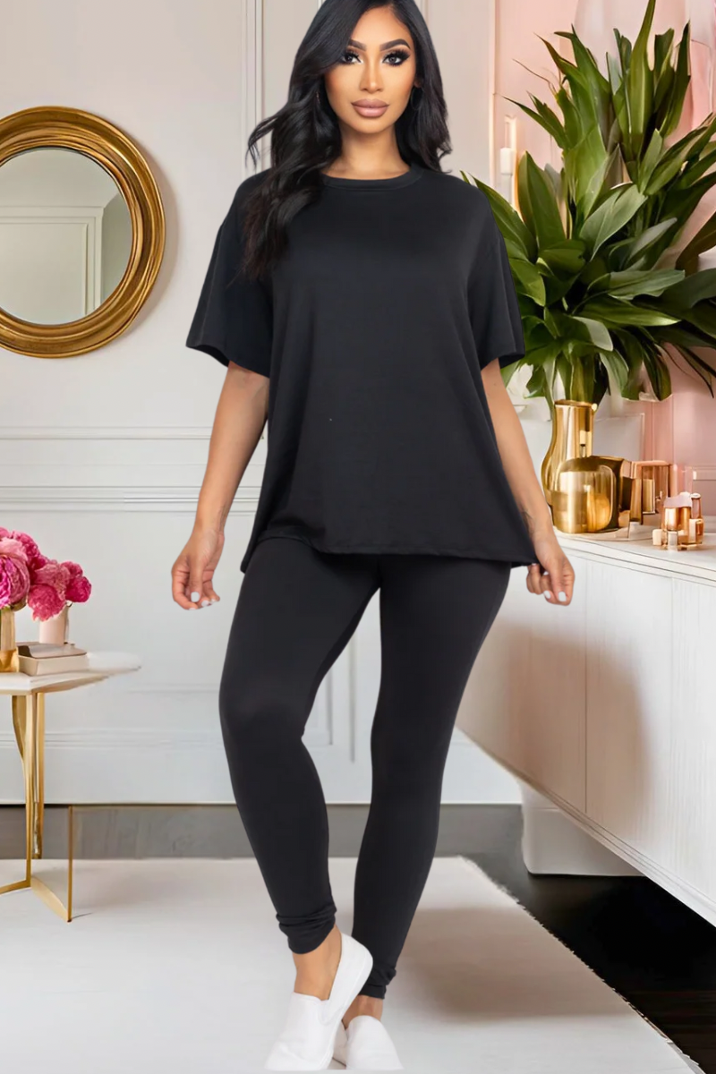 Pretty Laid Back Legging Set (Multiple Colors)