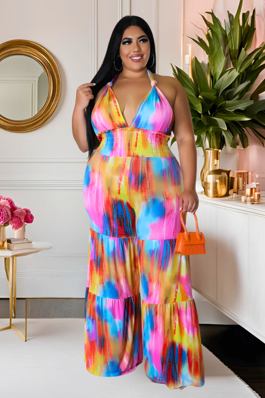 Paint The Town Plus Jumpsuit