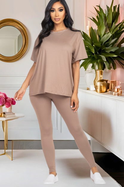 Pretty Laid Back Legging Set (Multiple Colors)