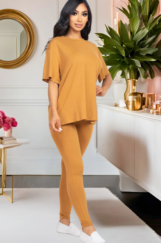 Pretty Laid Back Legging Set (Multiple Colors)