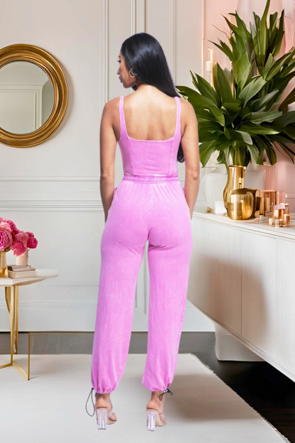 Pretty Priority Washed Jumpsuit