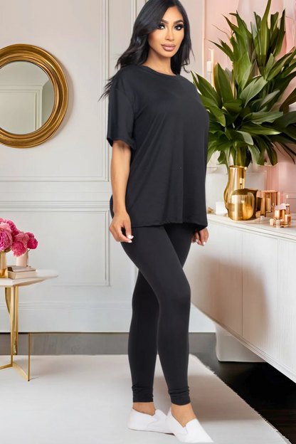 Pretty Laid Back Legging Set (Multiple Colors)