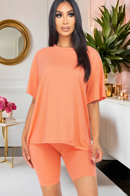 “Everyday Luxe” Biker Short Set (Multiple Colors)