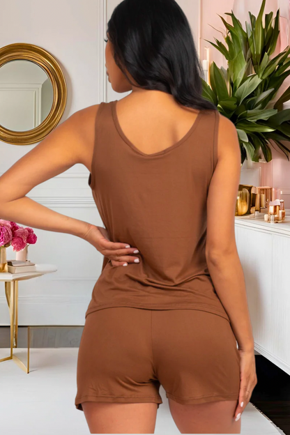 Comfy Tank Top & Shorts Set (Multiple Colors)